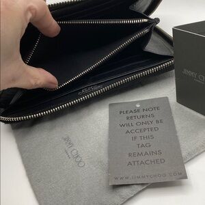 Jimmy Choo Black Wallet In EUC